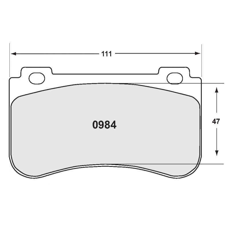 Sprint / medium distance compound with smooth bite. Race brake pads - Mercedes Benz AMG
rear brake pad
